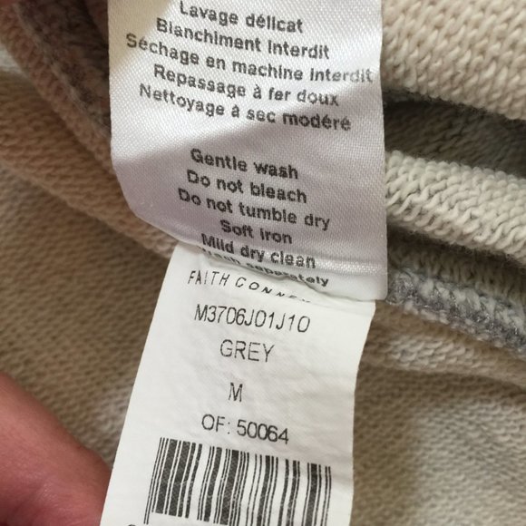 FAITH CONNEXION Mens Laced Hooded Sweat Jacket Sz M Grey 100% Cotton NEW $760 - Picture 12 of 12